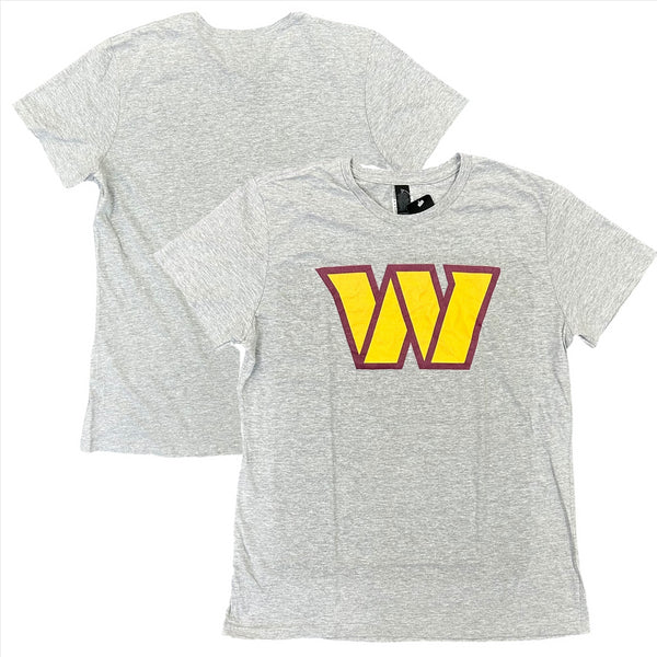 Washington Commanders Women's T-Shirt NFL Grey Logo Top