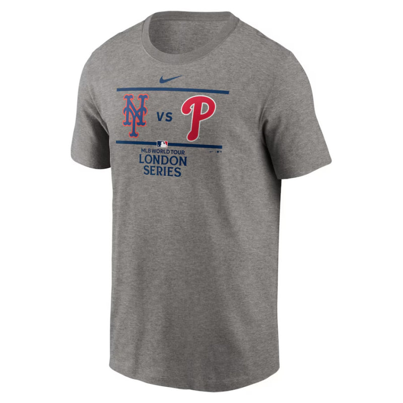 London Series MLB T-Shirt Nike Men's Mets vs Phillies Top
