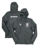 Men's MK Dons Jacket Castore Players Long Black Bench Jacket - New