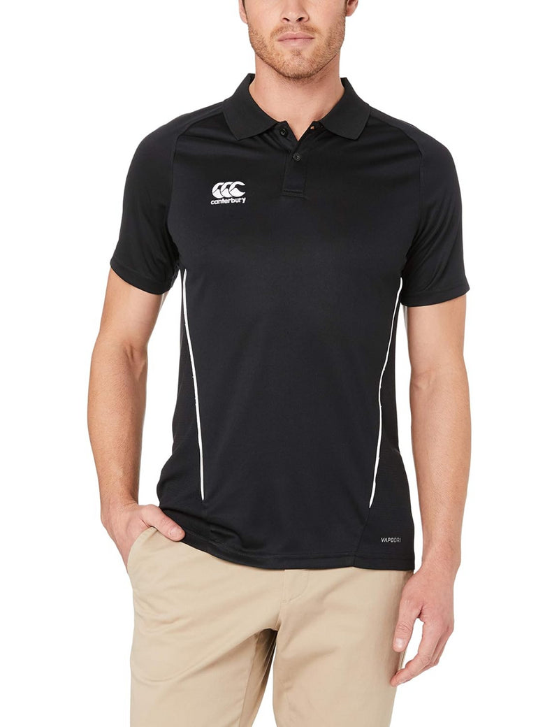 Canterbury Men's Polo Shirt Rugby Team Dry Senior Black Top