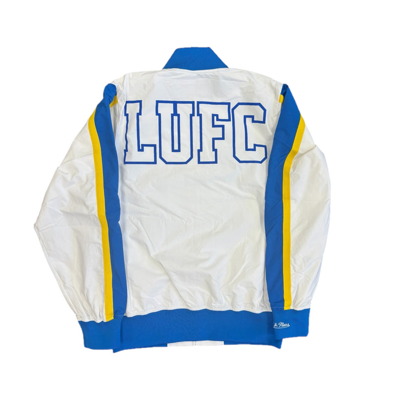 Leeds United Men's Jacket Mitchell & Ness White Track Jacket