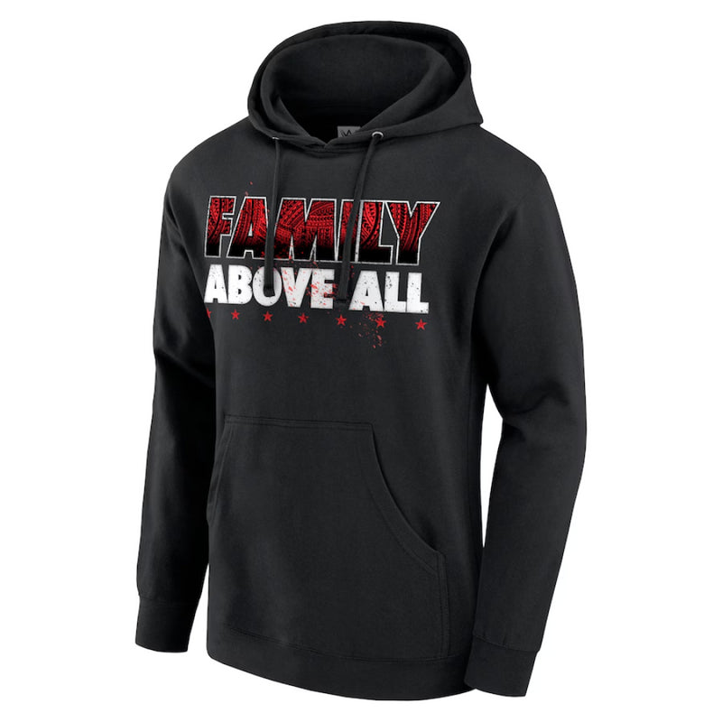 Roman Reigns WWE Hoodie Men's Black Family Above All Hoodie