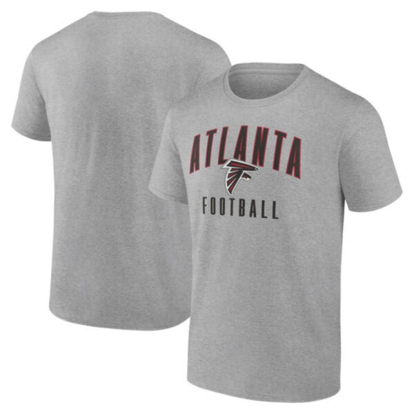 Atlanta Falcons Men's T-Shirt NFL Word Arch Grey Graphic Top