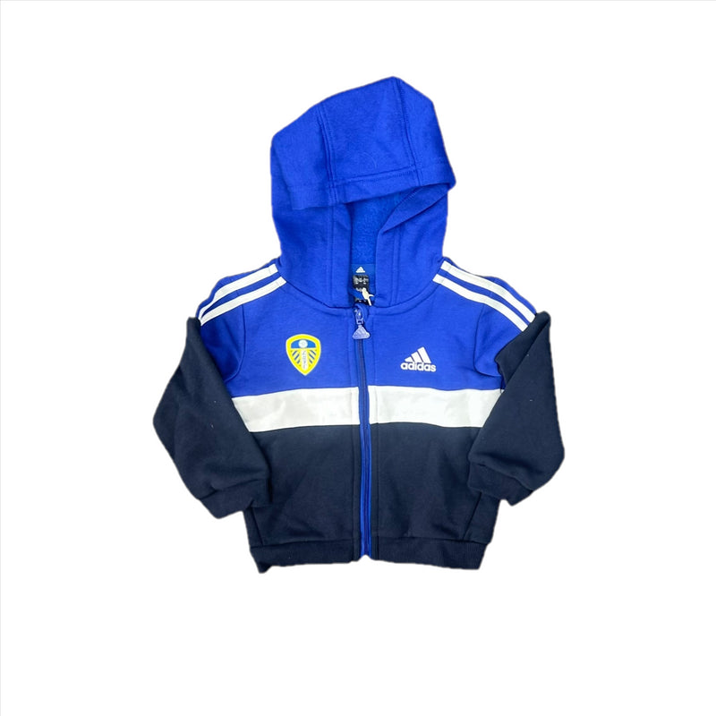 Leeds United Baby Bodysuit adidas Football Blue Tracksuit