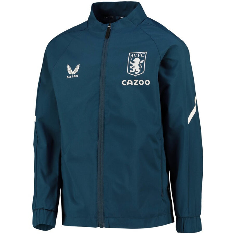 Aston Villa Men's Jacket Football Castore Player Lightweight Jacket