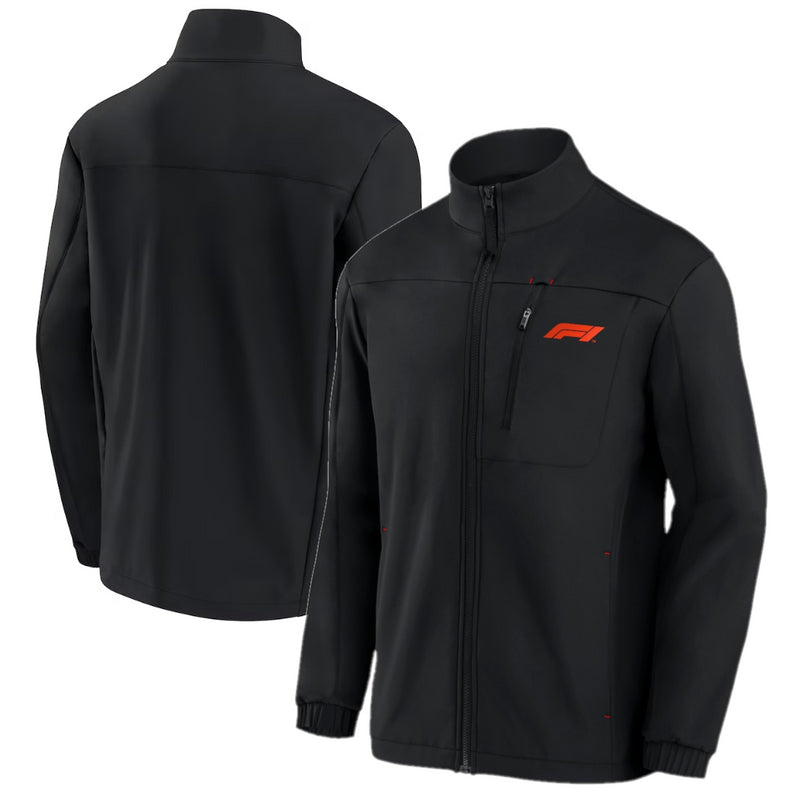 Formula 1 Men's Jacket Black F1 Softshell Full Zip Jacket