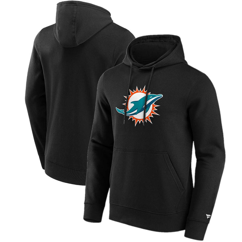 Miami Dolphins Men's Hoodie NFL Primary Logo Black Hoodie