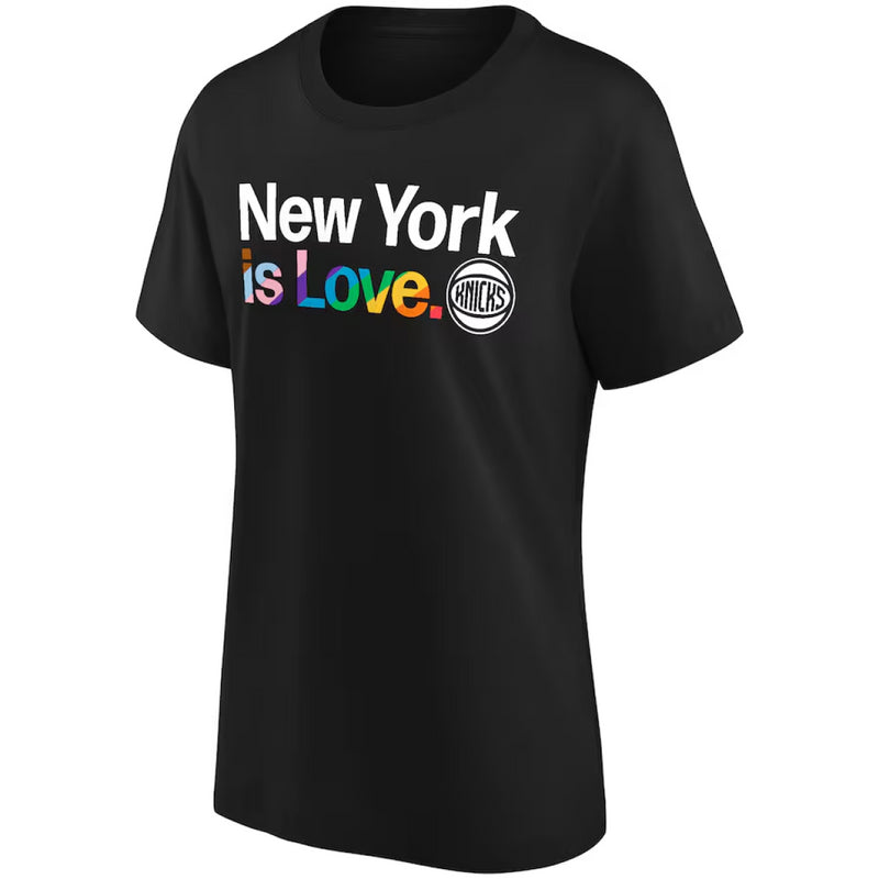 New York Knicks T-Shirt Women's NBA City Pride Black Top