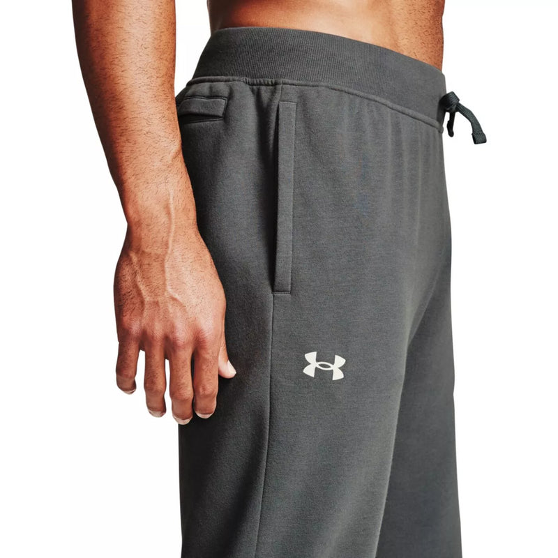 Under Armour Men's Joggers UA Rival Cotton Pitch Grey Sweatpants