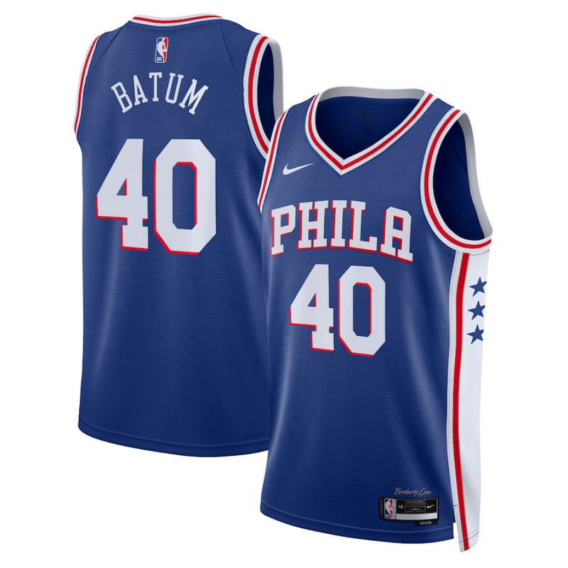 Philadelphia 76ers Men's Jersey NBA Nike Icon Top - Batum