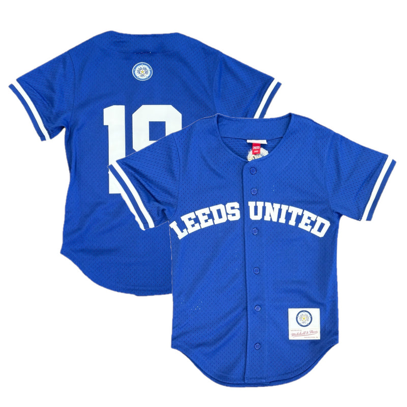 Leeds United Men's Jersey Mitchell & Ness Baseball 19 Top