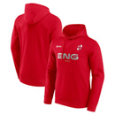 England Rugby Men's Hoodie Red Logo Graphic Hoodie