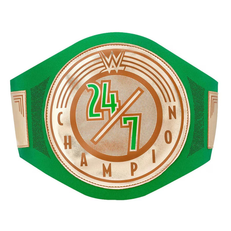 WWE Wrestling Championship Belt Green 24/7 Toy Title