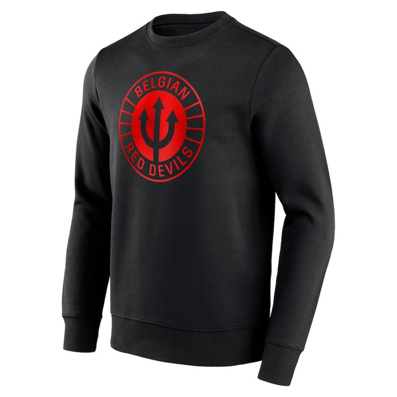 Belgium Men's Football Sweatshirt Red Devils Graphic Sweatshirt