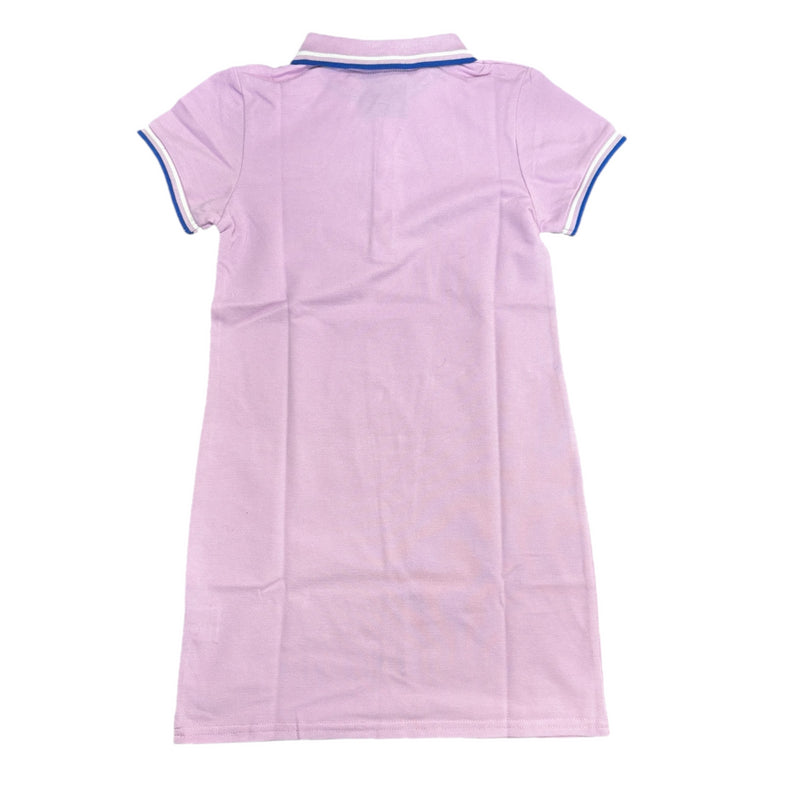 Leeds United Polo Dress Girls Football Lilac Dress
