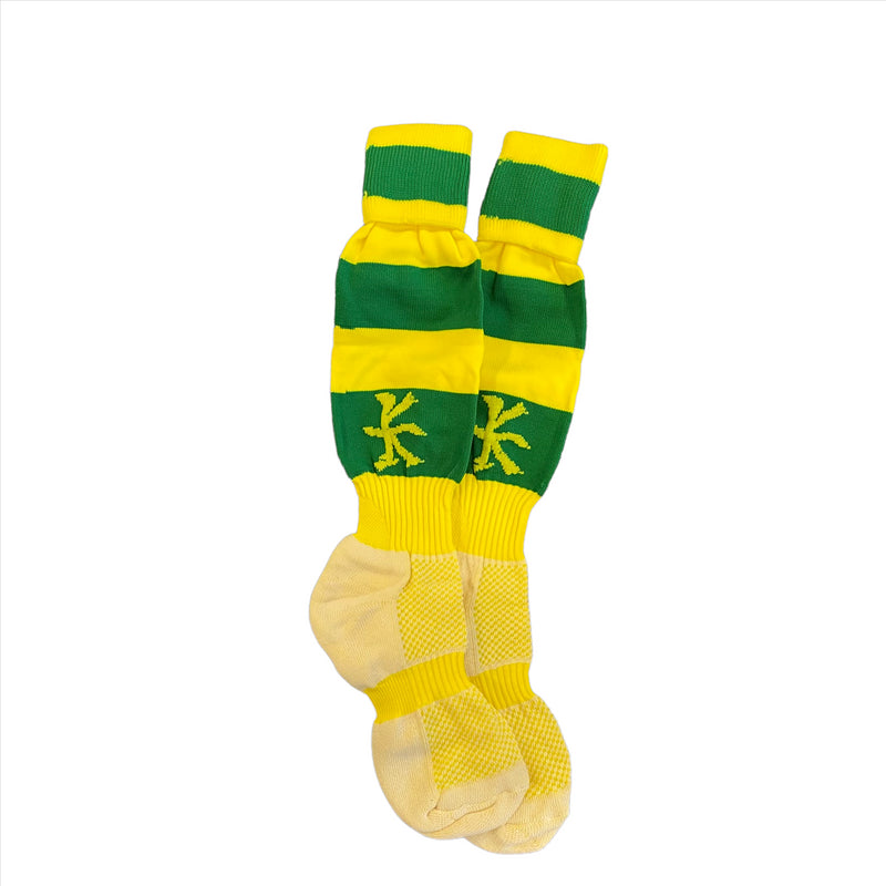 Kukri Rugby Socks Yellow/Green Mini Playing Socks