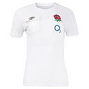 England Rugby Women's T-Shirt White Umbro Presentation Top