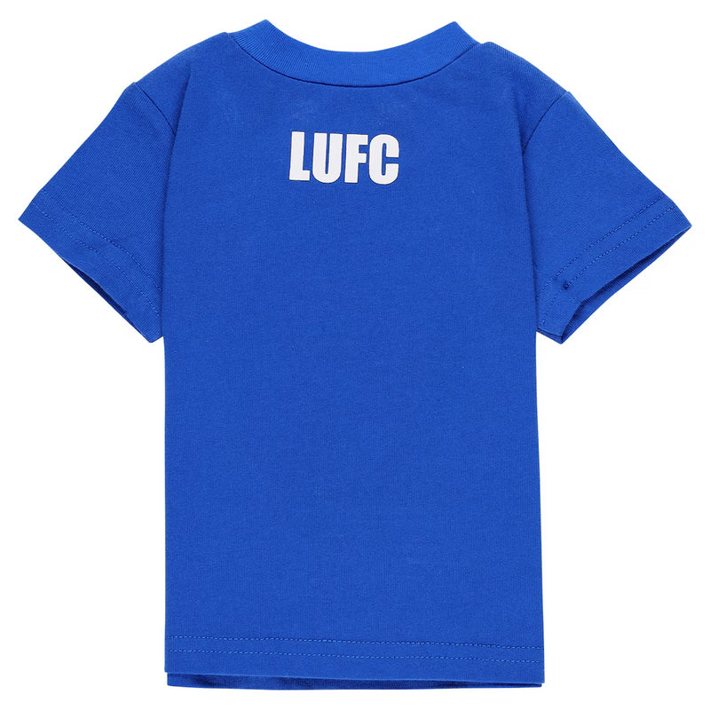 Leeds United Baby Set Football Blue Short And T-Shirt Set