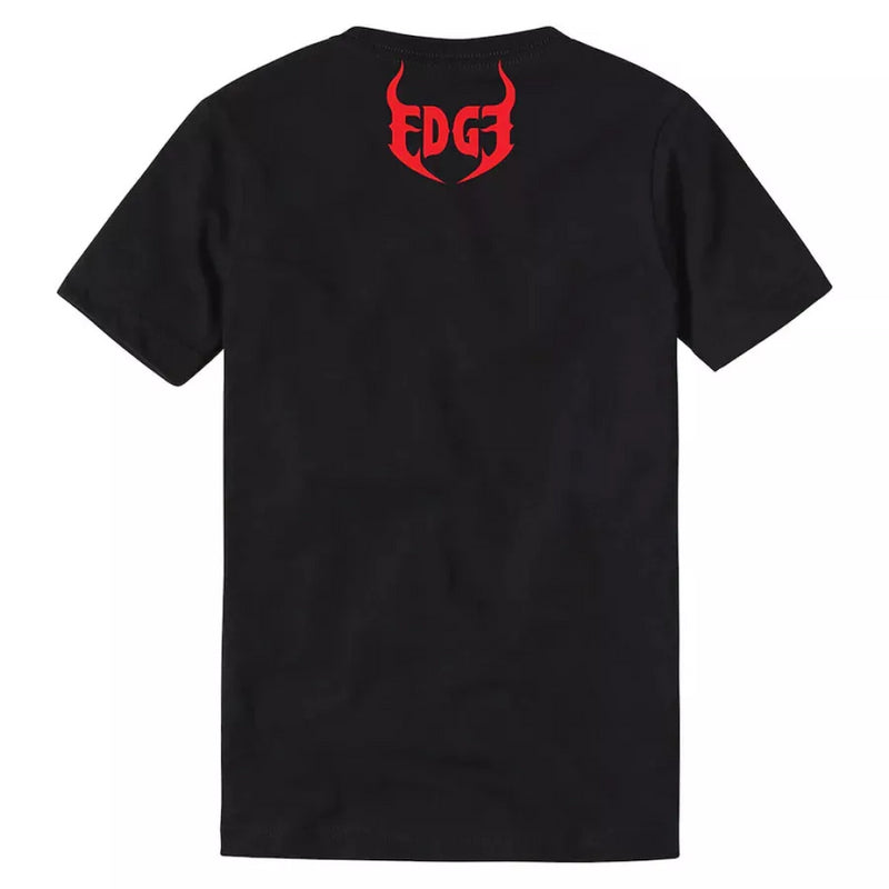 Edge Black Men's T-Shirt WWE Tarot Card Graphic Top