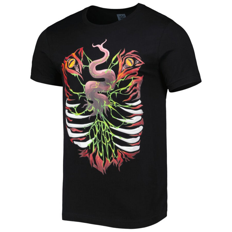 WWE Men's Black T-Shirt Finn Balor Demon King Graphic Top