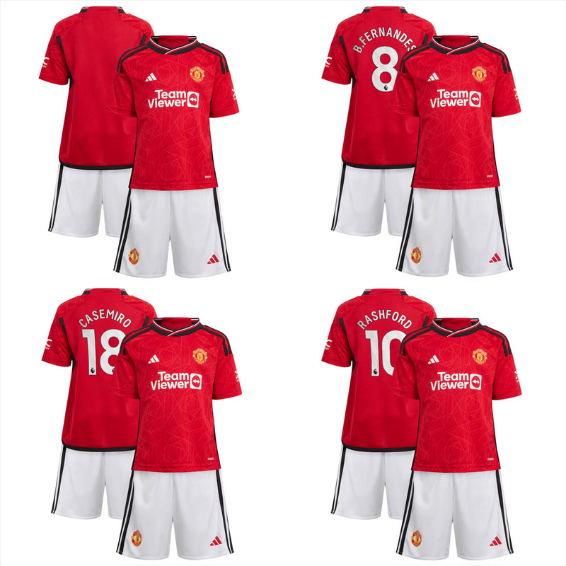 Manchester United Football Kit Kid's Infant's adidas Home 2023/24 Mini Kit