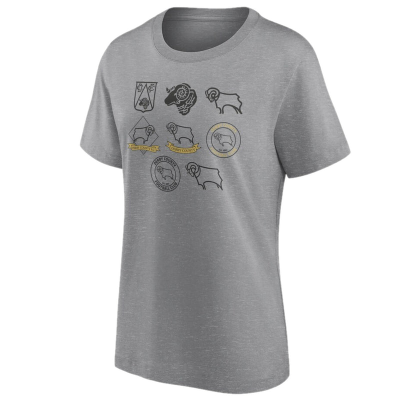 Derby County Women's Graphic T-Shirt Football True Classics Top