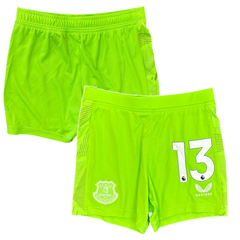 Everton Kid's Castore Shorts Football GK Home Shorts - 13