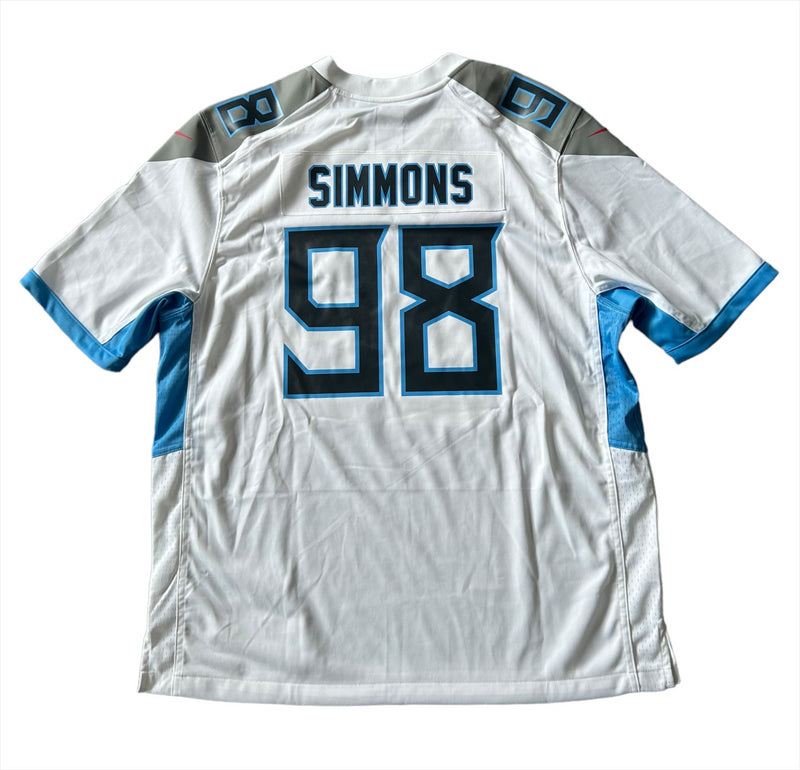 Tennessee Titans NFL Jersey Men's Nike Road Top - Simmons 98