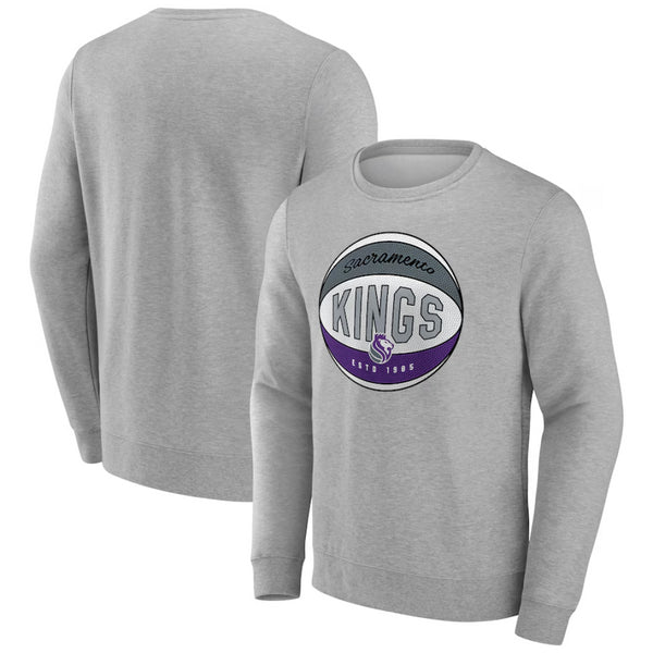 Sacramento Kings Men's Sweatshirt NBA Power Phase Grey Top