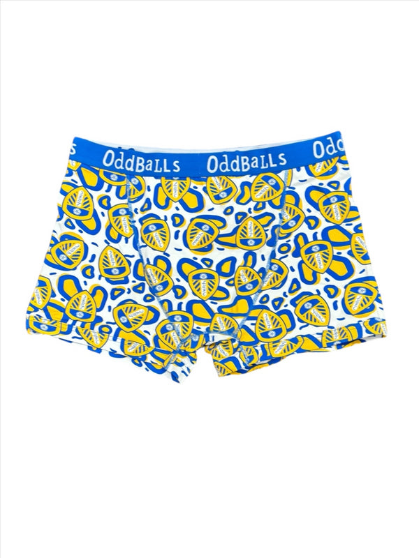 Leeds United Football White Boxers Men's Oddballs Logo Pants