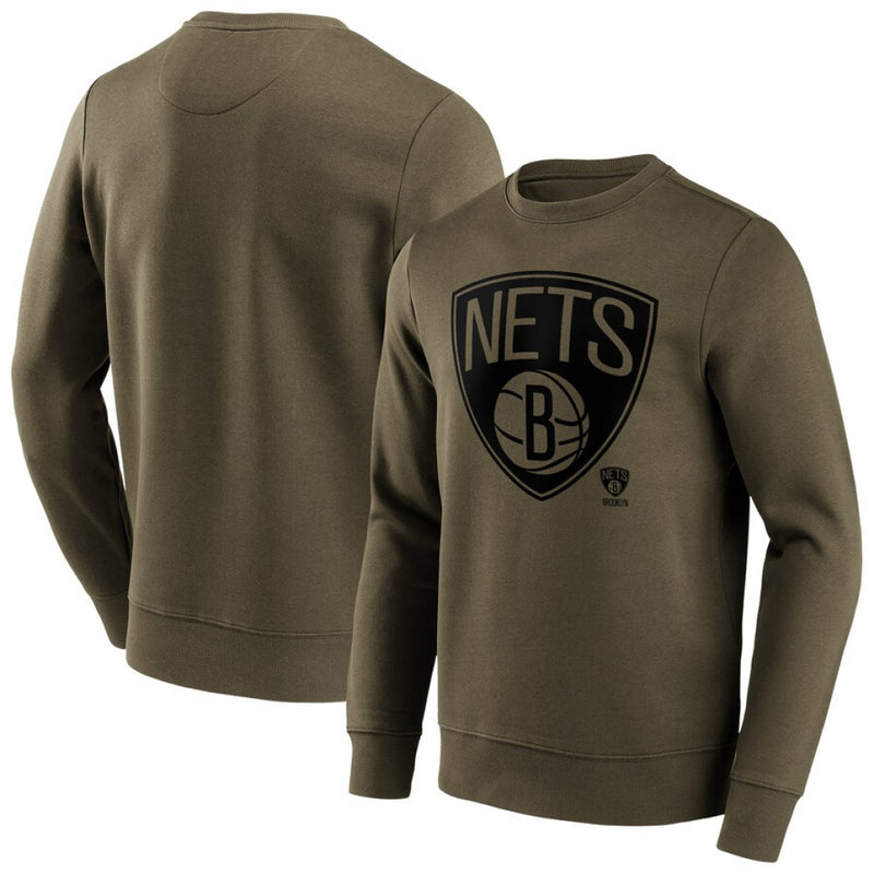 Brooklyn Nets Men's Sweatshirt NBA Mono Logo Graphic Top