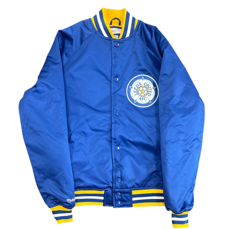 Leeds United Men's Jacket Mitchell & Ness Satin Jacket