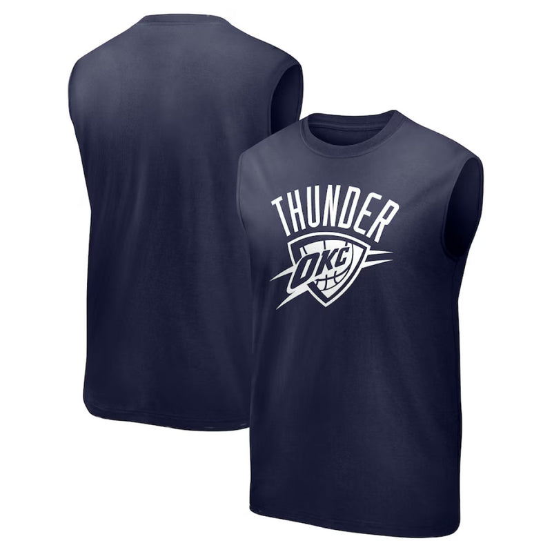 Oklahoma City Thunder Vest Men's NBA Mono Logo Tank Top