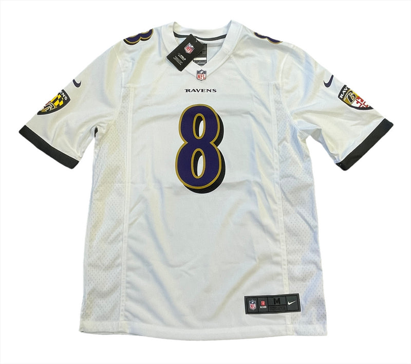 Baltimore Ravens NFL Jersey Men's Nike Road Top - Jackson 8