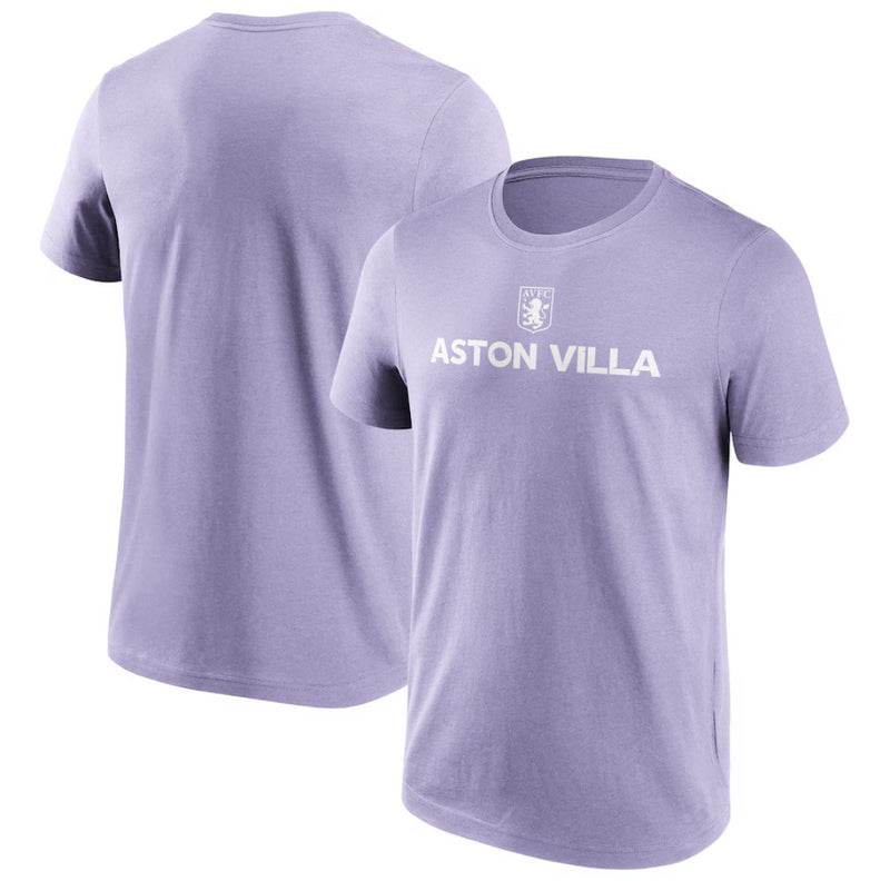 Aston Villa Men's T-Shirts Football Graphic Purple Wordmark Top