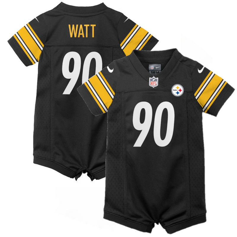 Pittsburgh Steelers Baby Romper NFL Nike Home Jersey Romper - Watt