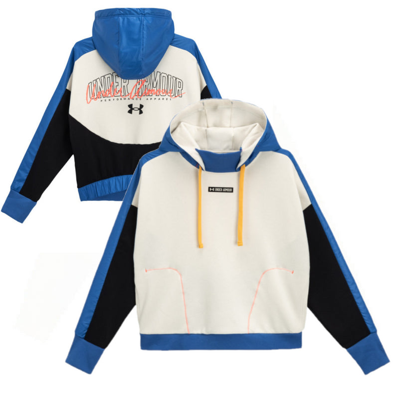Under Armour Women's Hoodie White Rival Fleece Hoodie