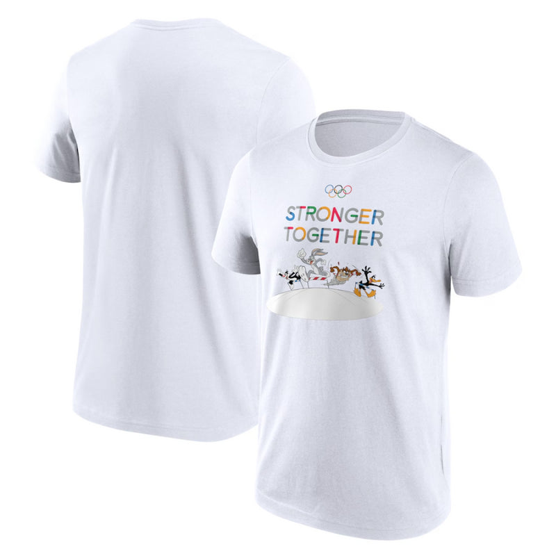 Olympics Collection Men's T-Shirt Looney Tunes Typography Top