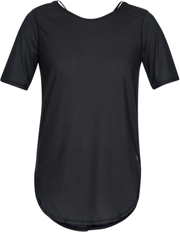 Under Armour Red T-Shirt Women's Sport Breathe SS Top