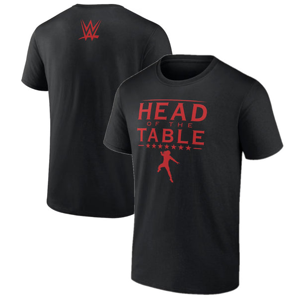 Roman Reigns WWE T-Shirt Men's Head Of The Table Graphic Top