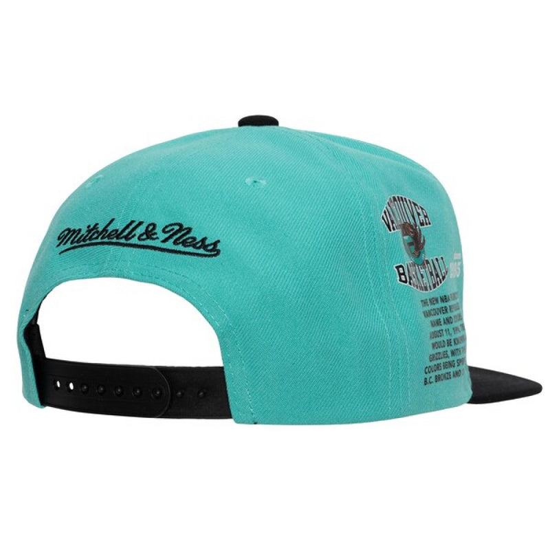 Vancouver Grizzlies NBA Snapback Men's Mitchell & Ness Cap