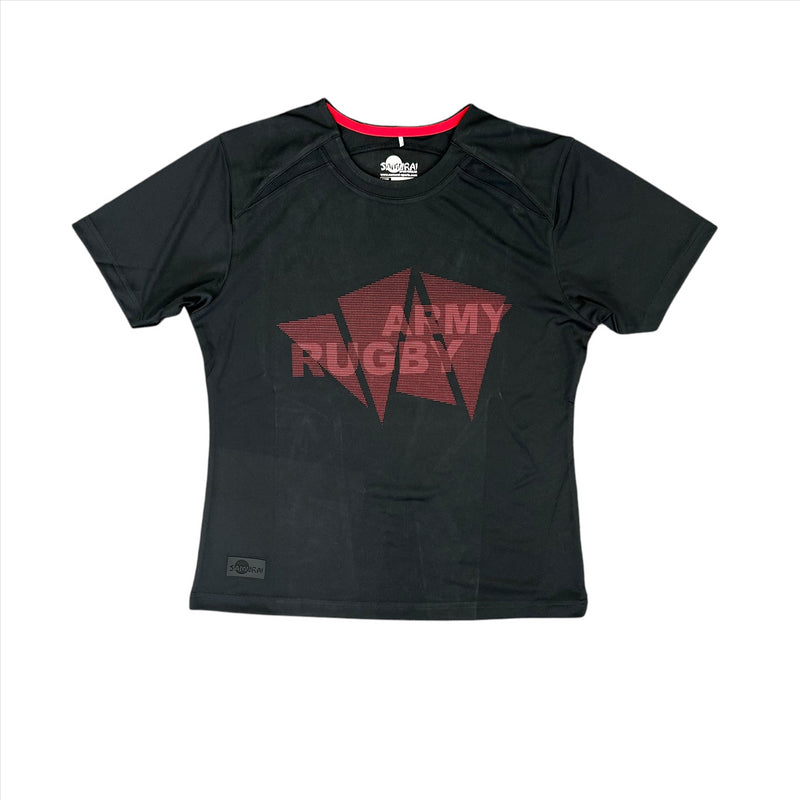 Samurai Women's Rugby T-Shirt Black Athleisure Army T-Shirt