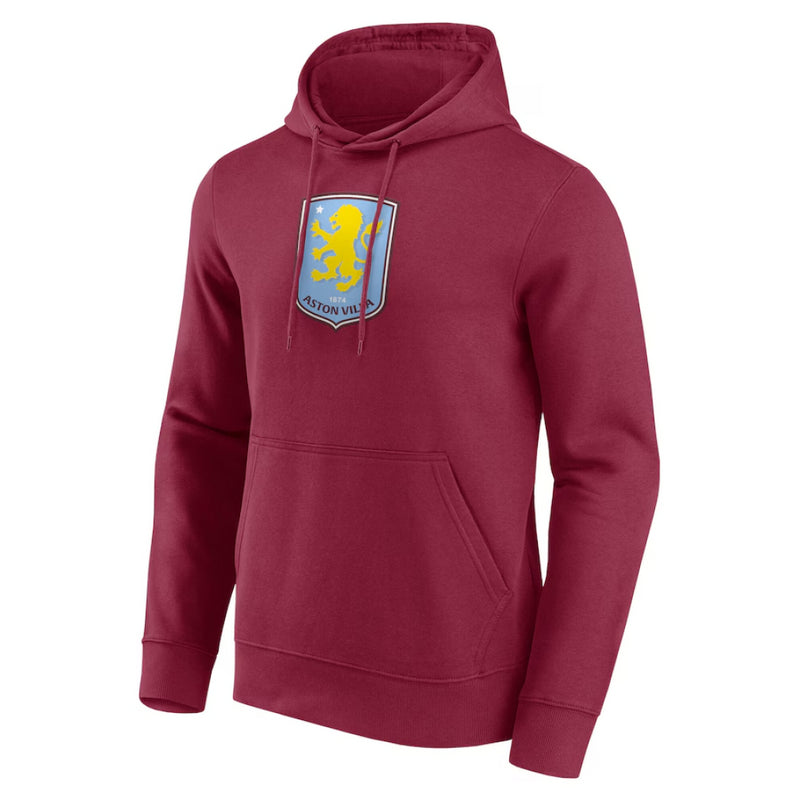 Aston Villa Men's Hoodie Football Primary Logo Graphic Hoodie
