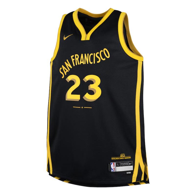 Golden State Warriors Jersey NBA Kid's Nike City 23/24 - Green