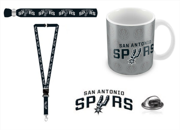 San Antonio Spurs Basketball NBA Pack of 4 Chistmas Souvenir Gift Set