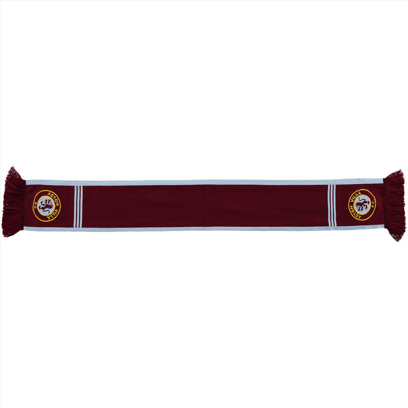 Aston Villa Logo Scarf Football Retro Claret Scarf