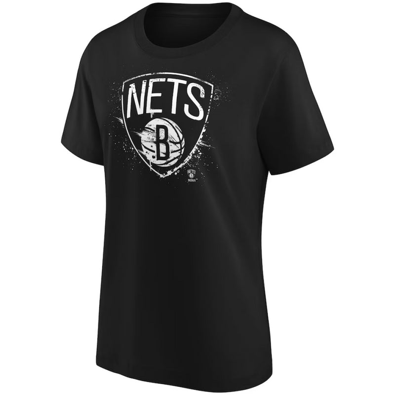 Brooklyn Nets Women's T-Shirt NBA Splatter Graphic Top