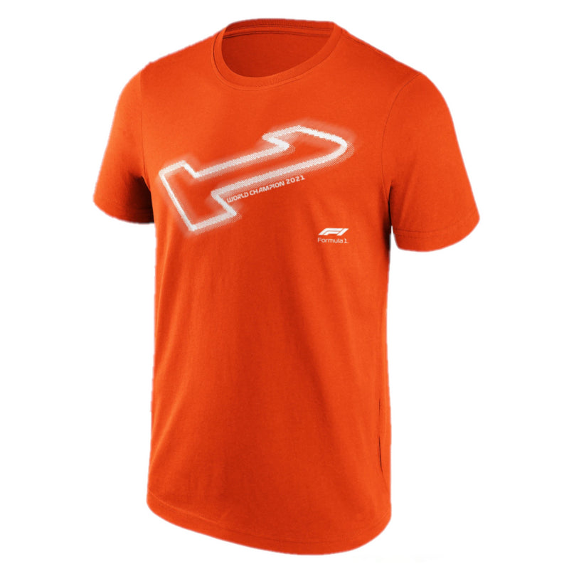 Formula 1 Men's T-Shirt F1 Orange World Champion No.1 Top