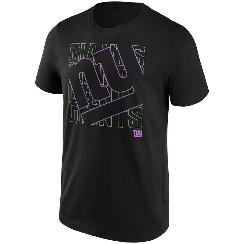 New York Giants T-Shirt Men's NFL Frame Black Top