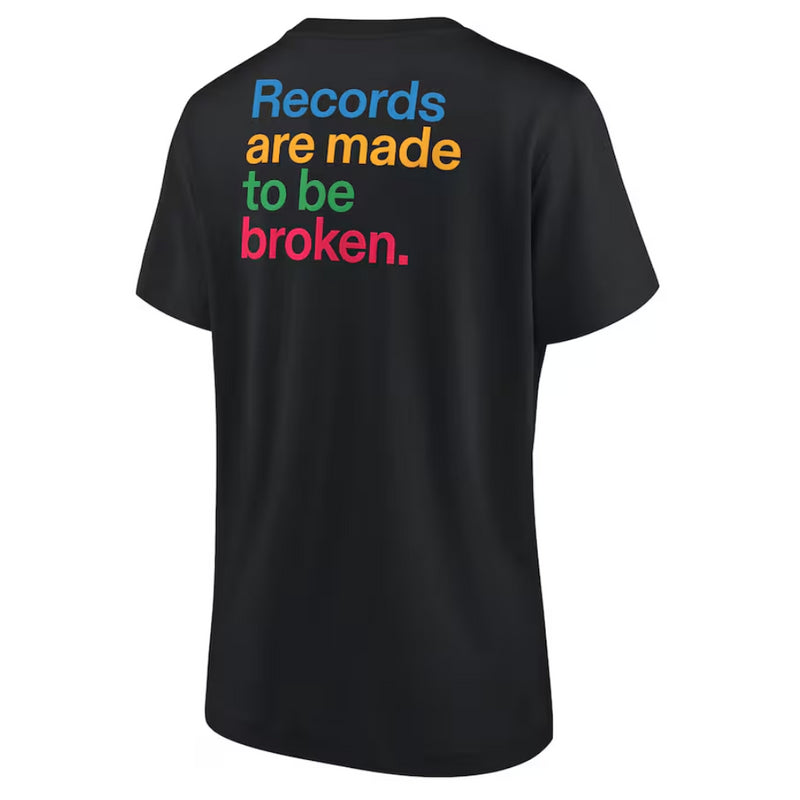 Olympics Collection Women's T-Shirt Black Records Graphic Top